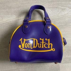 PURPLE VINTAGE VON DUTCH CUSTOM MADE BAG